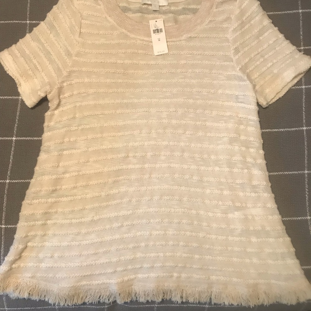 NWT cream colored Anthropologie shirt